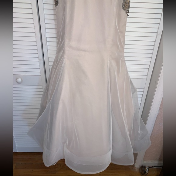 Hayley Paige Sasha Dress Gown Size 12 Formal Wedding Style 6463 - Picture 9 of 15